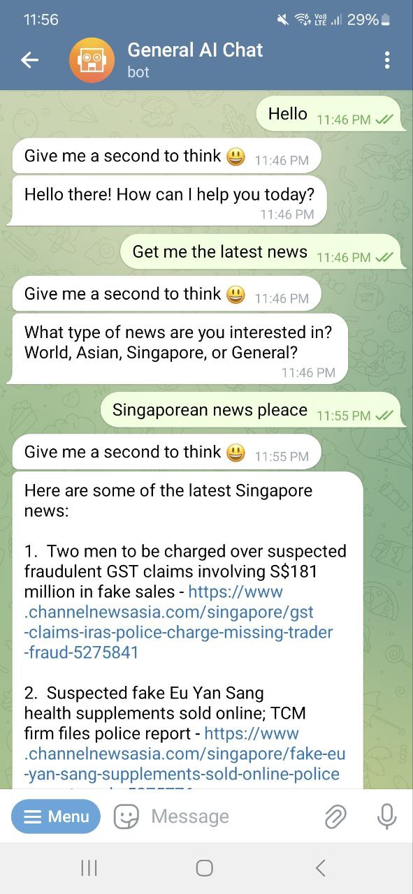 Telegram Chatbot