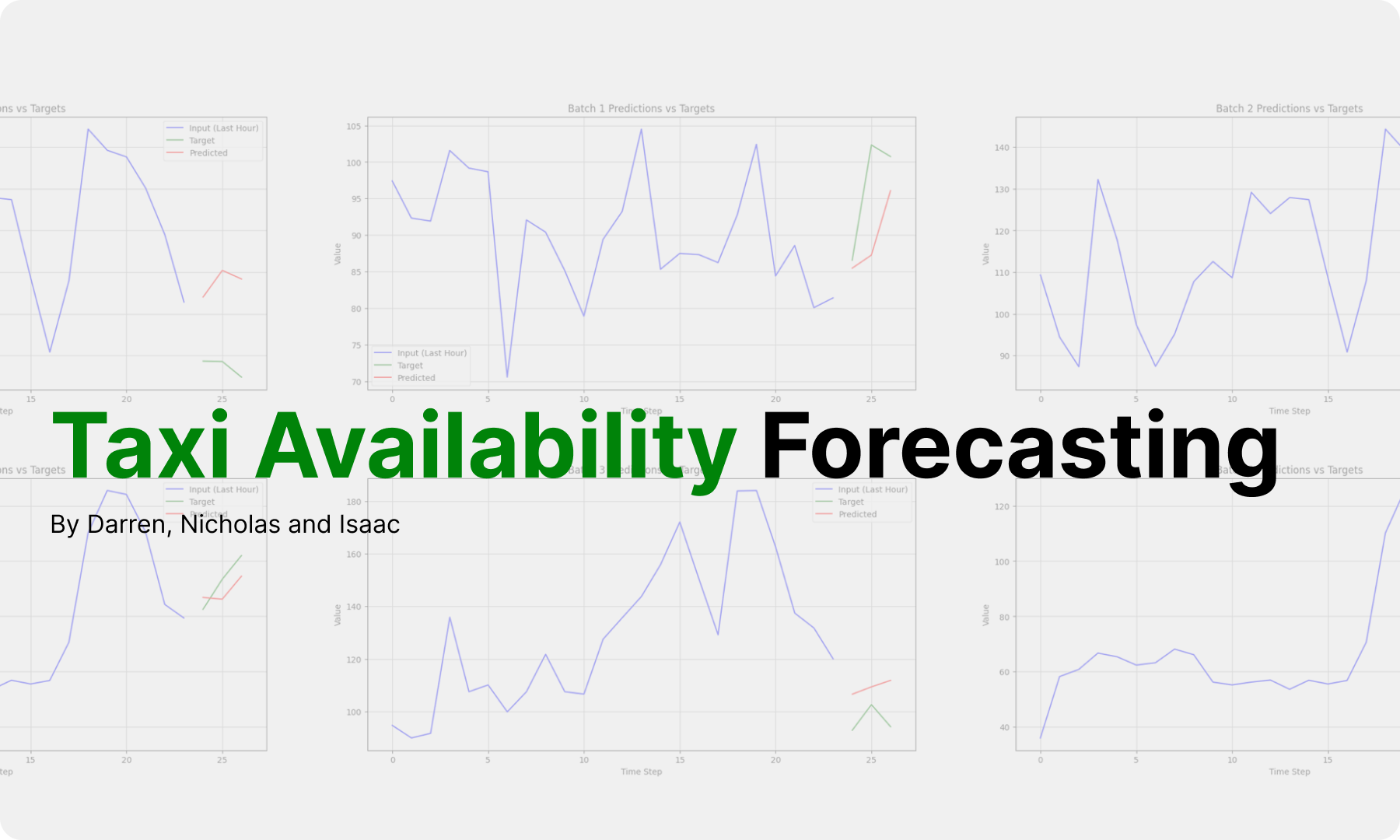 Taxi Availability Forecasting